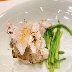 蕎麦割烹  倉田 - 豊後水道産トラ河豚、遠江(とおとうみ)、セリ