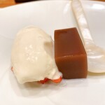 蕎麦割烹  倉田 - 酒粕の自家製アイスクリーム & 水羊羹 ＆ 苺