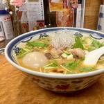 らぁめん 一福 - 囲炉裏麺（いろりめん）味玉TP