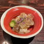 野口太郎 - たこ 帆立 クラゲ 梅肉あえ