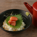Ochazuke（boiled rice with tea）(Fukuoka Karashi Mentaiko)