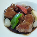 聚景園 - 豚肉鎮江黒酢ソース
