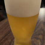 Bistro MONTE  - 樽生ビール（¥550）
