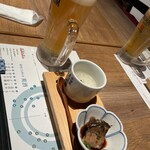 Torarembou - 乾杯のビールとお通し