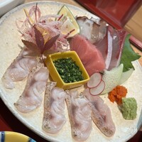対馬のどぐろとイカ活き造り 博多 魚蔵 都ホテル店 - 