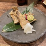 魚店亜紗 - ヒラス（平政）のカマ塩焼き