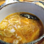 Tsukemenya Yasubee - 辛味つけ麺 920円 大盛 0円 メンマ 180円 ねぎ 100年