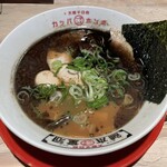 河童ラーメン本舗  - 黒河童ラーメン煮玉子入り