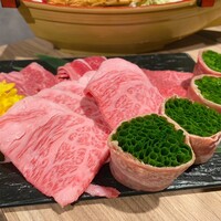黄金出汁しゃぶと江戸前寿司 肉のあさつ 梅田お初天神店 - 