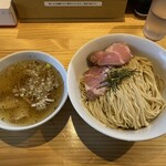 麺道六善 - つけ蕎麦(塩) 920円 +大盛 150円