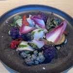 Osteria IL VIAGGIO - 水たこと野菜のマリネ、1,250円