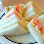 coffee&lunch さがみ - ミックスサンドセット700円　ドリンク付