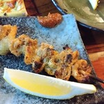 よしむら - 鶏皮焼き200円