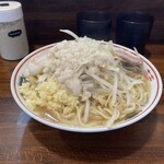 らーめん 松信 - ラーメン普通盛り250g¥800ニンニクと油増し
