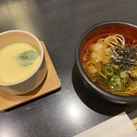 227260496 - セットの茶わん蒸し＋昆布そば