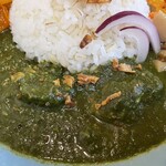 Kafe Neko Dang O - ほうれん草のチキンカレー