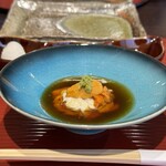 天ぷら とばり - バフンウニと湯葉