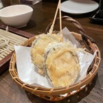 千花庵 - 野菜天は茄子をチョイス