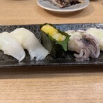 回転寿司 鮮 - いか5点盛り