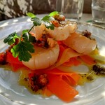 ル ジタン - メイン／ホタテのポワレ (ホタテは宮城県気仙沼産)