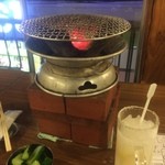 ホルモン青木 亀戸店 - 生レモンサワー、きゅうり漬け