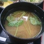 とんかつ和ちゃん - セットの味噌汁2013/12