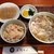 三瀬そば - 料理写真:炊き込みご飯、鳥のおうどん、小鉢のセット
