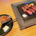 ITOH DINING by NOBU - 和牛ショートリブステーキ& 自家製パン