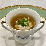 麗白 - 渡り蟹 ホタテのスープ(茶碗蒸し入り)
