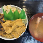 漁師の店 富丸 - 生ウニと焼きウニのハーフ丼