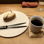 アッサンブラージュ カキモト - YUZUショコラ ¥800 コーヒー¥750