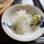 Teuchi Soba Norikura - 薬味です