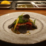 IZA - 4日間熟成マグロとイベリコチョリソー