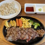 ＭＯＫＵ - サーロインステーキ　200g わさび醤油　玄米