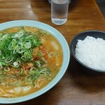 旭川ラーメン - 味噌スタミナラーメン中ごはん