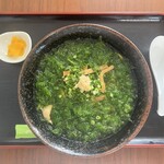 かぶさ食堂 - 島アーサー(岩海苔)そば
