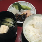 Keiga dou - 吸い物・白ご飯・漬物