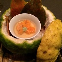 螢 - 先付（生雲丹お玉蒸し）
