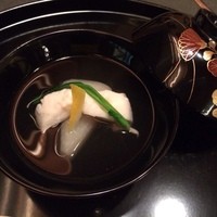 螢 - 吸物（鯛蕪　うぐいす菜　柚子）