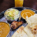 Indo Resutoran Ando Ba Shitaru - チーズナンランチ