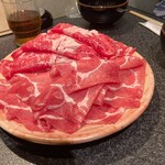 しゃぶ亭 - 牛豚ミックス。トリプリのお肉。