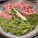 どんや - まぐろめかぶ丼