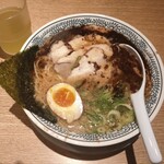 丸源ラーメン - 醤油とんこつチャーシュー麺黒