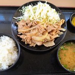 美野里パーキングエリア（下り線）フードコート - みのりの生姜焼定食