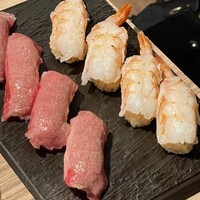 黄金出汁しゃぶと江戸前寿司 肉のあさつ 梅田お初天神店 - 