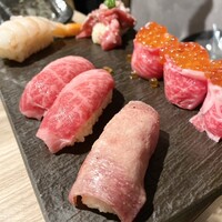 黄金出汁しゃぶと江戸前寿司 肉のあさつ 梅田お初天神店 - 