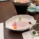 湯けむりの里 柏屋 - 夕食→お造り