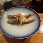 あぶりや食堂 - お通し（目光の南蛮漬け）