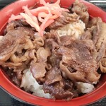 神田パーキングエリア（下り） フードコート - 近江牛　牛丼ミニ　640円