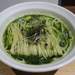 NIBOSHI MANIA - 特濃アサリニラ煮干ソバ 前から